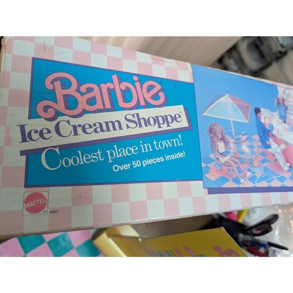 il_340x270.6372724960_284d.jpg VTG 1980s Barbie Ice Cream Shoppe Playset Mattel AS IS-orig box incomplete